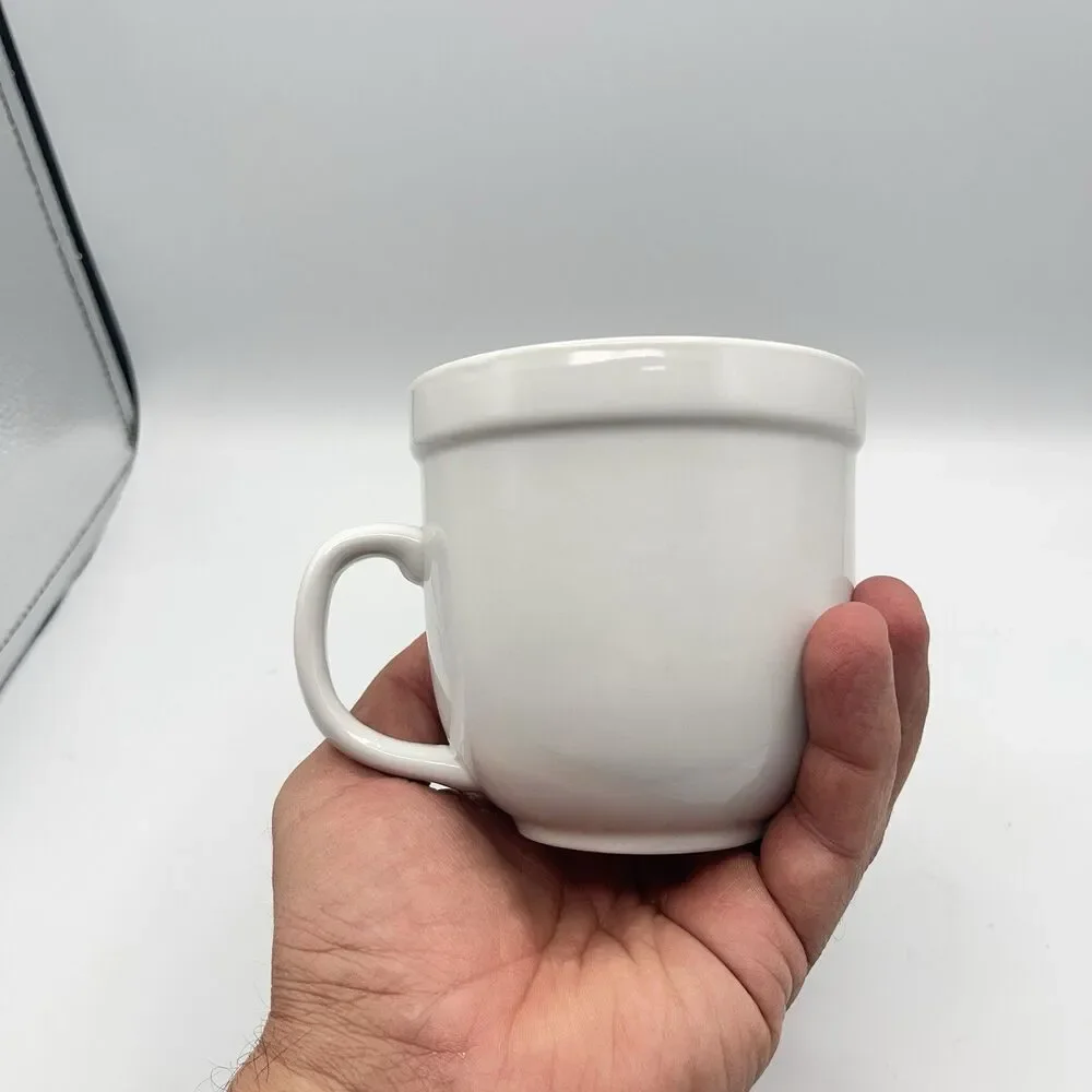 Pottery Barn Coffee Mug Cup white tea cup